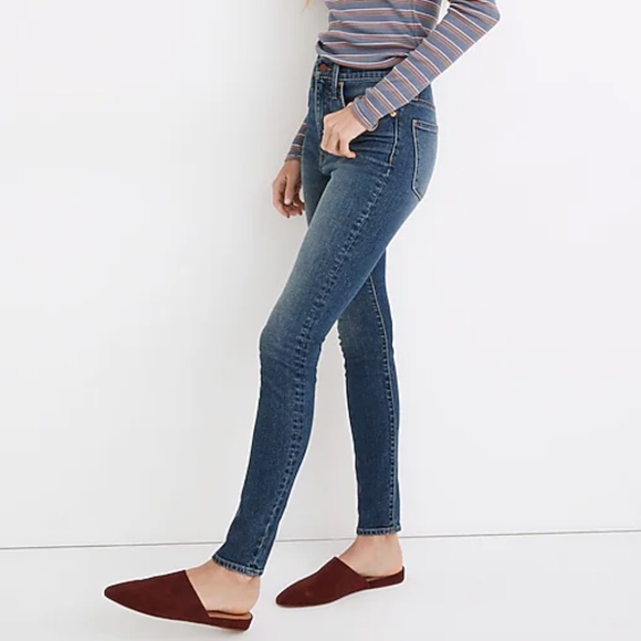 NWT Madewell 11" High-Rise Skinny Jeans Markland Wash Tencel Denim Size 28 - Picture 2 of 16